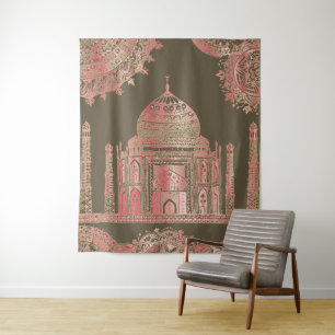 Taj Mahal - Oriental Bohemian Style Tapestry