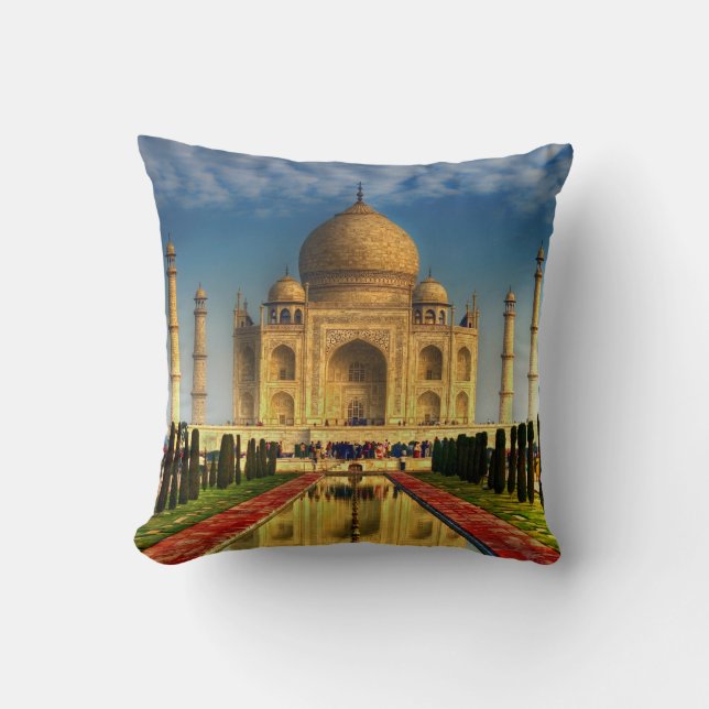 Taj Mahal Photo Pillow (Front)