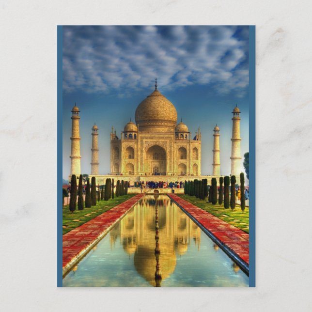 Taj Mahal Photo Postcard (Front)