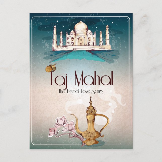 Taj Mahal Postcard (Front)