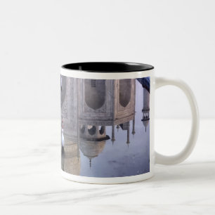 Taj Mahal reflection, Agra, Uttar Pradesh, Two-Tone Coffee Mug