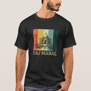 Taj Mahal Retro Vintage Temple From India Asia T-Shirt