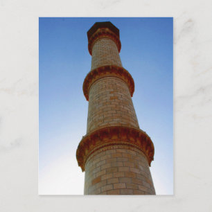 taj mahal turret postcard