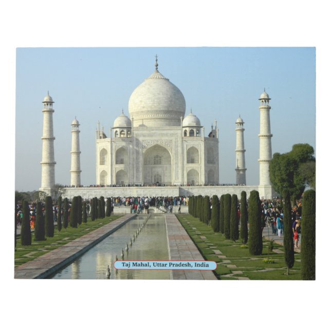 Taj Mahal, Uttar Pradesh, India Notepad (Front)
