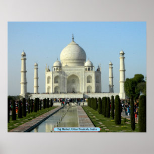 Taj Mahal, Uttar Pradesh, India Poster