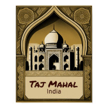 Taj Mahal Vintage Design 