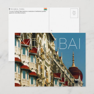 Taj Palace Hotel, Mumbai, India Travel Postcard