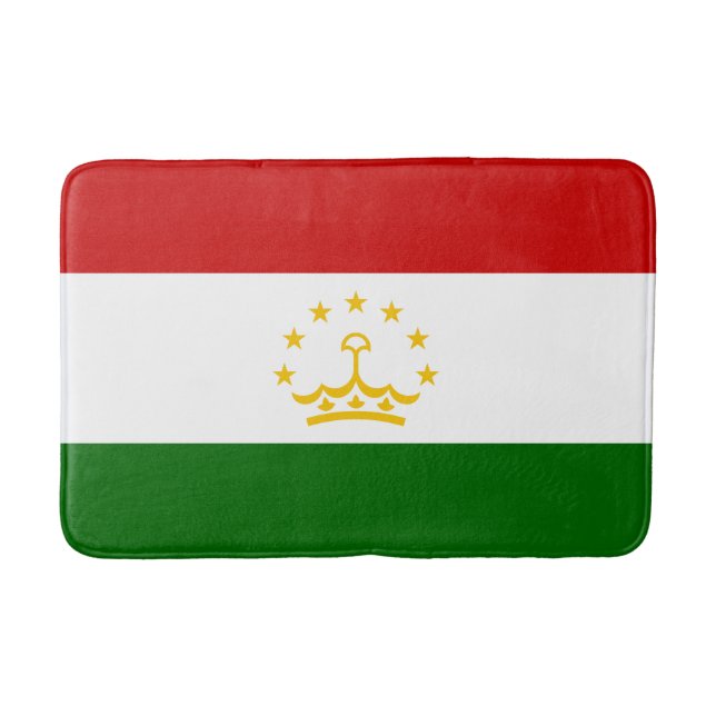 Tajikistan Flag Bath Mat (Front)