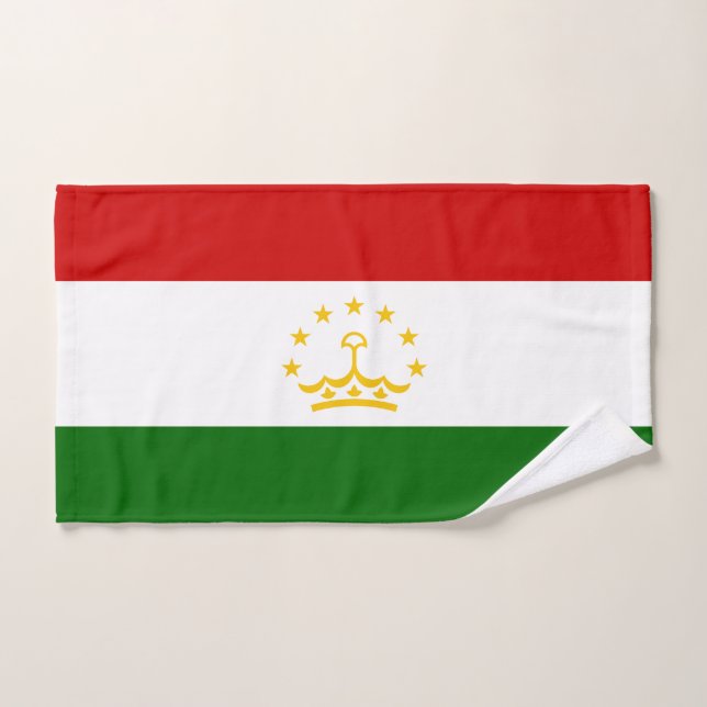 Tajikistan Flag Bath Towel Set (Hand Towel)