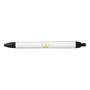 Tajikistan Flag Black Ink Pen