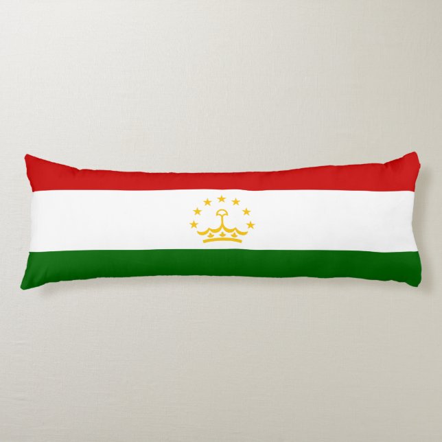 Tajikistan Flag Body Cushion (Front)