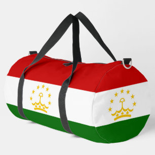 Tajikistan flag duffle bag