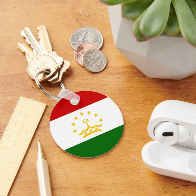 Tajikistan flag key ring (Desk)
