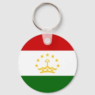 Tajikistan Flag Key Ring