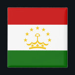 Tajikistan Flag Magnet<br><div class="desc">Customizable World Flag Products - Please feel free to add your own text.</div>