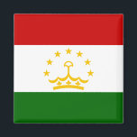 Tajikistan Flag Magnet<br><div class="desc">Customizable World Flag Products - Please feel free to add your own text.</div>