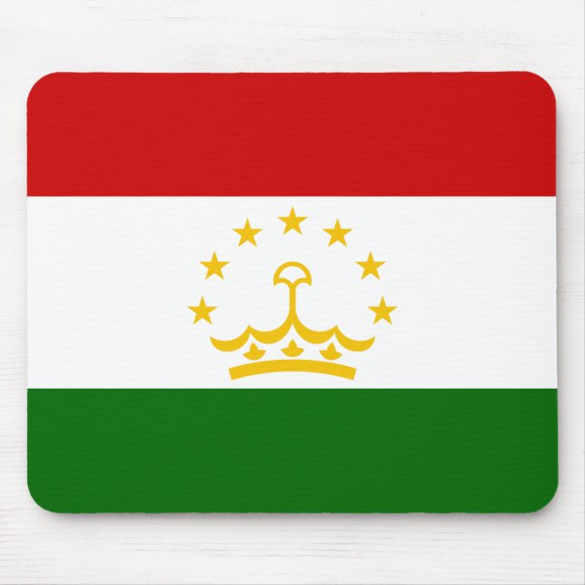 Tajikistan Flag Mouse Mat (Front)