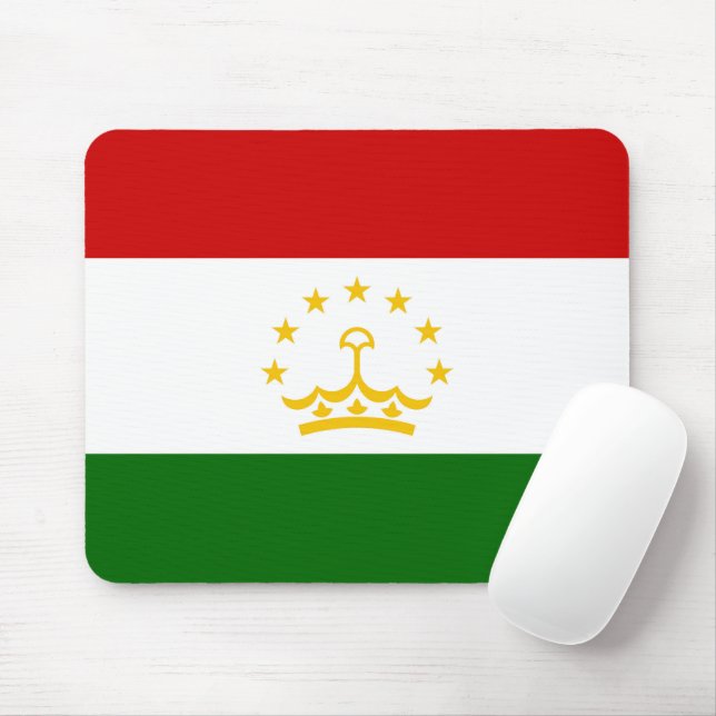 Tajikistan flag mouse mat (With Mouse)