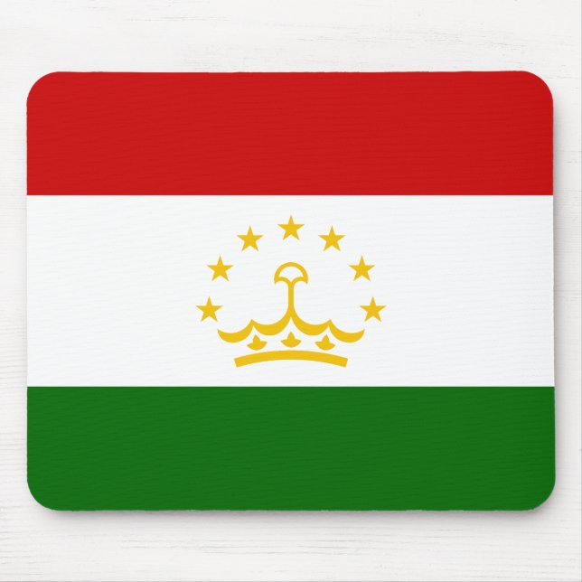 Tajikistan Flag Mouse Mat (Front)