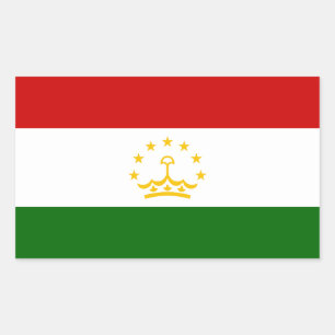 Tajikistan Flag Rectangular Sticker
