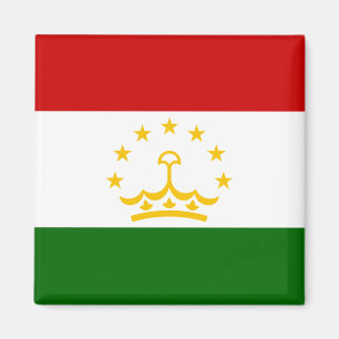 Tajikistan Flag (Tajik) (Republic of Tajikistan) Magnet