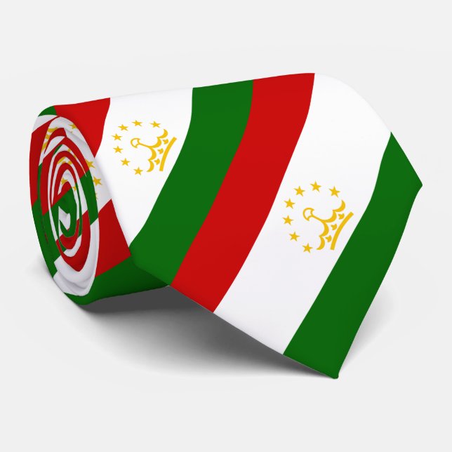 Tajikistan Flag Tie (Rolled)
