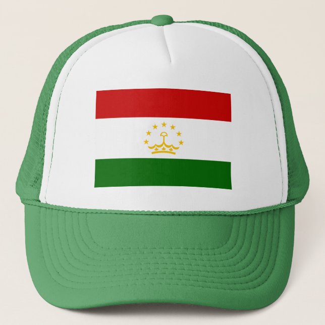 Tajikistan Flag Trucker Hat (Front)