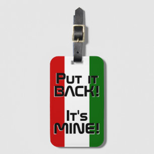 Tajikistan National Flag Funny Patriotic Luggage Tag
