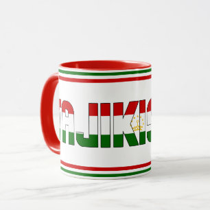 Tajikistan National Flag Patriotic Coffee Mug