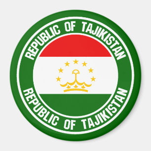 Tajikistan Round Emblem Magnet