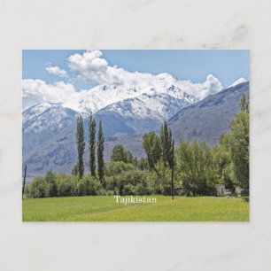 Tajikistan scenic landscape photograph postcard