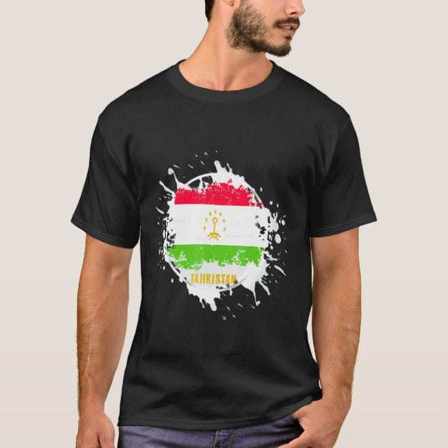 Tajikistan Splash T-Shirt (Front)
