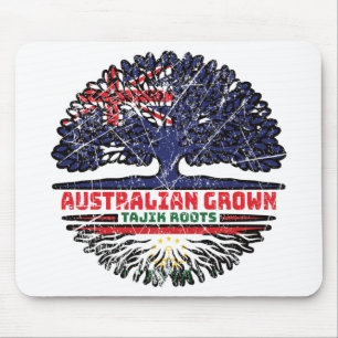 Tajikistan Tajik Australian Australia Tree Roots Mouse Mat