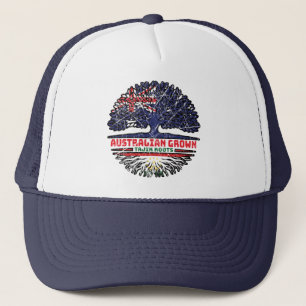 Tajikistan Tajik Australian Australia Tree Roots Trucker Hat