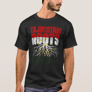 Tajikistani Roots Tajikistan Heritage Flag T-Shirt