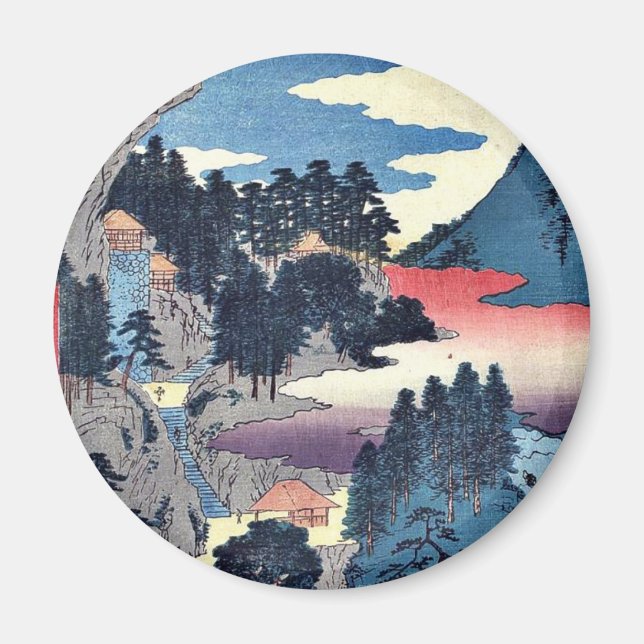 Tajima by Ando, Hiroshige Ukiyoe Magnet (Front)