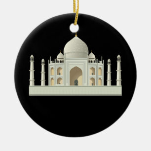 Tajmahal Printed 3D  Ceramic Tree Decoration