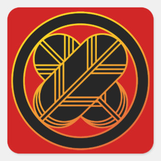 Taka1(Gold Line) Square Sticker