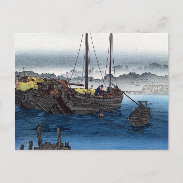 Takahashi Shōtei Shinagawa Postcard (Front)