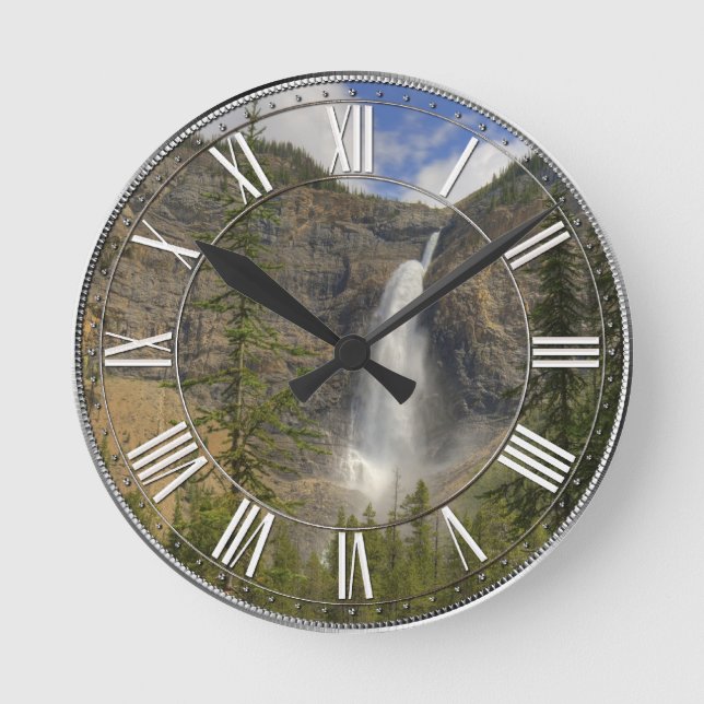 Takakkaw Falls Round Clock (Front)