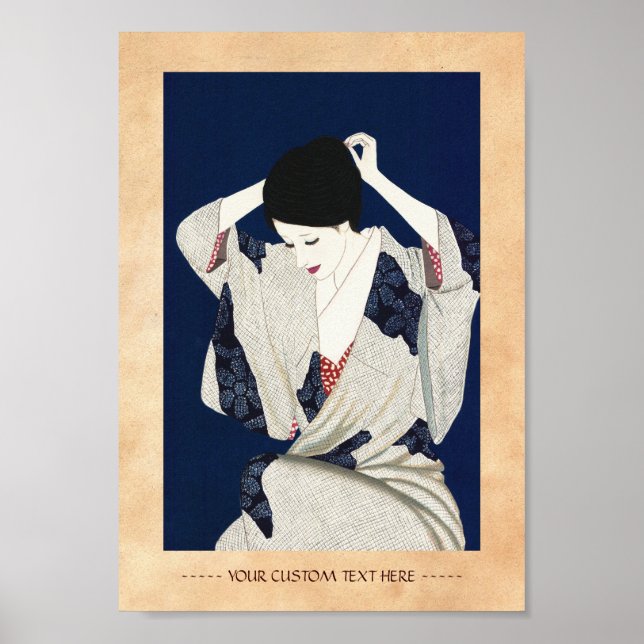 Takasawa Keiichi Hair classic japanese lady woman Poster (Front)