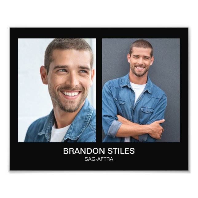 Take 2 Acting Headshot 8x10 Double Photo Print (Front)