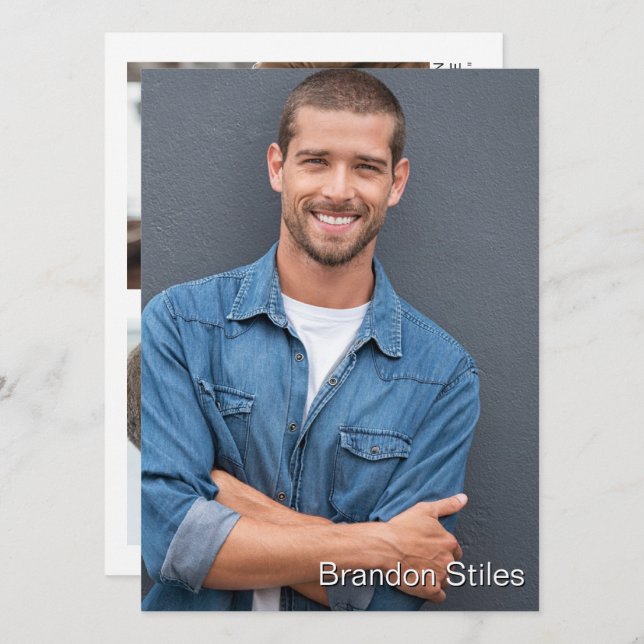 Take 2 Hollywood Actor Talent Promo Comp Card (Front/Back)