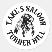 Take 5 Round Sticker