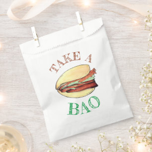 TAKE A BAO Pork Belly Bun Chinese Taiwanese Food Favour Bags
