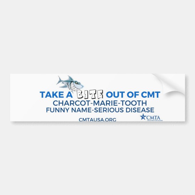 take a bite out of CMT Bumper Sticker (Front)