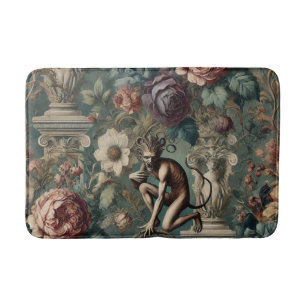 Take a Bow – Gothic Floral Design Bath Mat