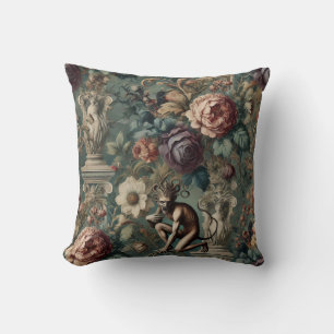 Take a Bow – Gothic Floral Design Cushion