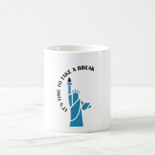 Take a break refreshing cool and fun filled design coffee mug
