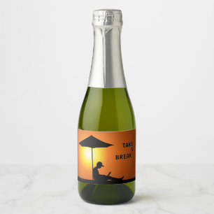 "Take a Break!" Sparkling Wine Label